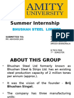 Industrial Training (BHUSHAN STEEL)