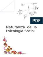 Naturaleza de La Psicología Social