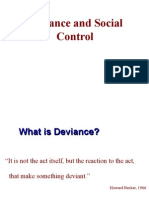 Deviance and Social Control