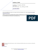 Ideologías Sindicales y Políticas Estatales en La Argentina, 1930-1943