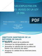 Listas Garantias Explicitas en Salud (Ges - Auge)