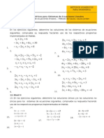 Hoja de Trabajo #02 Sistemas de Ecuaciones Lineales