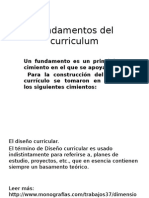 Fundamentos Del Curriculum