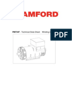 Stamford PM734F-Wdg 28 4 Pole 6 Wire Technical Data Sheet