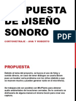 Propuesta Diseño Sonoro