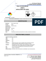 Msds-Hipoclorito de Sodio