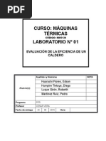 Informe-1 Eficiencia Calderas