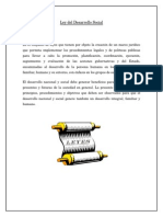 Leyes Del Desarrollo Social 