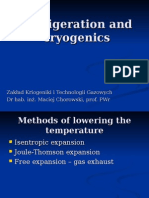 Refrigeration and Cryogenics