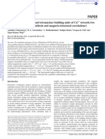 Assembly of Trinuclear and Tetranuclear Building Units of Cu Towards Two 1D Magnetic Systems: Synthesis and Magneto-Structural Correlations