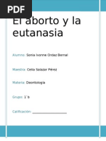 El Aborto y La Eutanasia A