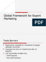 Global Framework For Export Marketing