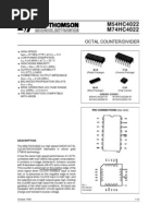 M54HC4022 M74HC4022: Octal Counter/Divider