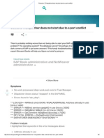 Scenario 1 - Dispatcher Does Not Start Due To A Port Conflict