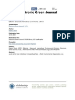 Peer Reviewed Title:: Electronic Green Journal, 1