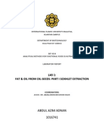 4534-Exp 1 Fat Oil by Soxhlet Extraction