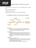 Las Herramientas para El Control de Calidad