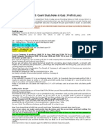 Profit and Loss Study Notes