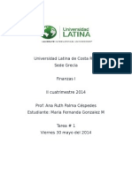 Universidad Latina de Costa Rica Finanza 1