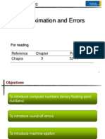 (3.) Approximation and Errors (Part 1)