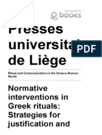 Ritual and Communication in The Graeco-Roman World - Normative Interventions in Greek Rituals: Strat