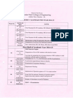 Academic Calendar 2014 15