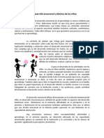 La Importancia Del Desarrollo Emocional y Afectivo de Los Niños