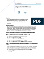 6.4.1.2 Packet Tracer: Configuración Inicial Del Router