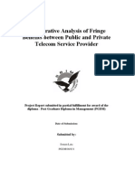 Comparative Analysis of Fringe Benefits Provided by Public and Private Sector Telecom Service Provider