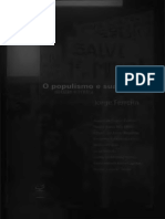 O Nome e A Coisa o Populismo Na Política Brasileira