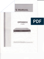 Openbox X800 User Manual