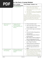 Gagne Nine Events Worksheet