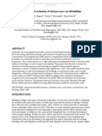 Computational Evaluation of Wind Pressures On Tall Buildings