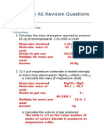 Chemistry As Revision Questions F332