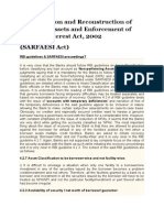 Securitisation and Reconstruction of Financial Assets and Enforcement of Security Interest Act, 2002 (Sarfaesi Act)