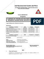 Proyecto para Proyección Social