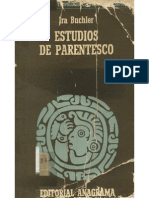 (Panorama de La Antropología Cultural Contemporánea) Ira Buchler-Estudios de Parentesco-Editorial Anagrama (1982)