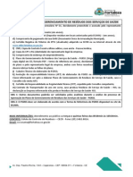 Check List - Plano de Gerenciamento de Residuos Dos Servicos de Saude