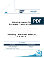 Manual de Usuario Proceso de Costeo Del Producto