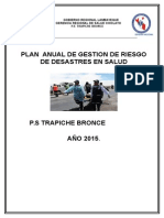 Plan de Gestion de Riesgo. Red - 2015