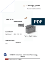 Lucky Cement Comparative Financial Statments Analysis