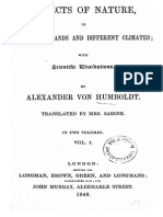 Aspects of Nature in Different Lands and Climates - Alexander Von Humboldt 1849 - Volume 1