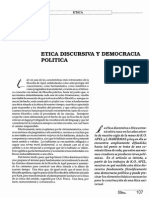 Ética Discursiva y Democracia Política