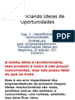 Diferenciando Ideias de Oportunidades