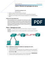 9.1.4.9 Laboratorio: Topologías de Red de Subredes