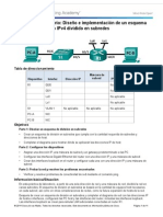 9.2.1.3 Práctica de Laboratorio: Diseño e Implementación de Un Esquema de Direccionamiento IPv4 Dividido en Subredes