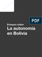 Ensayos Sobre La Autonomia en Bolivia