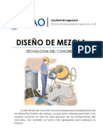 Lab09 - Diseño de Mezcla - Tecnología Del Concreto (UPAO) - TECNOCO