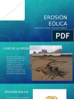 Erosión Eólica