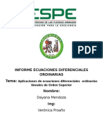 Informe Ecuaciones Diferenciales Ordinarias